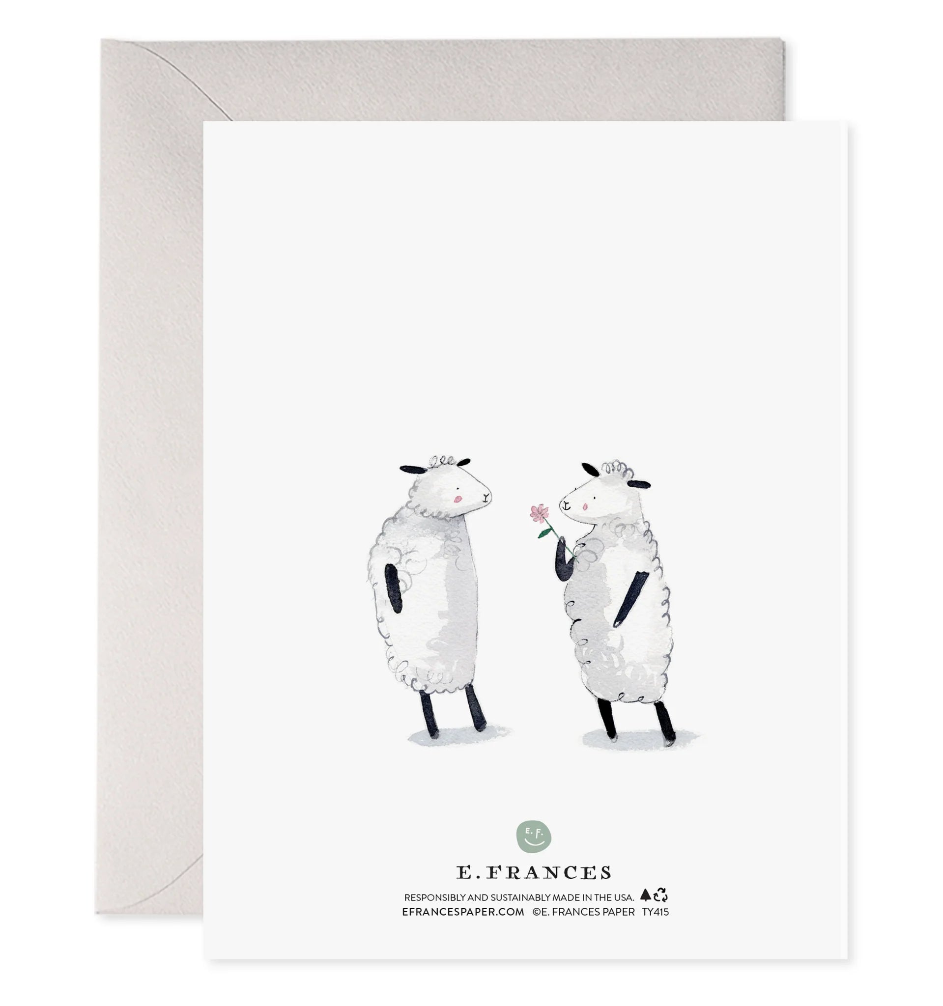 Thank Ewe Greeting Card