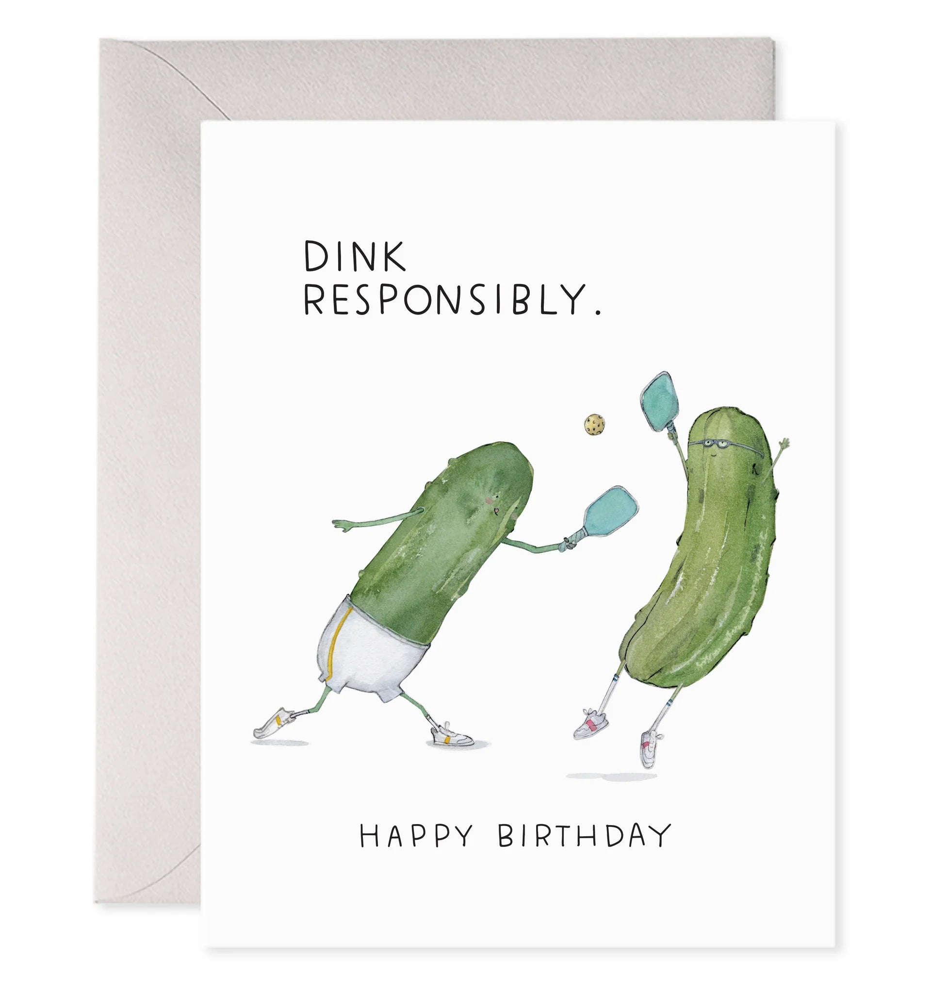 Pickleball Birthday Greeting Card