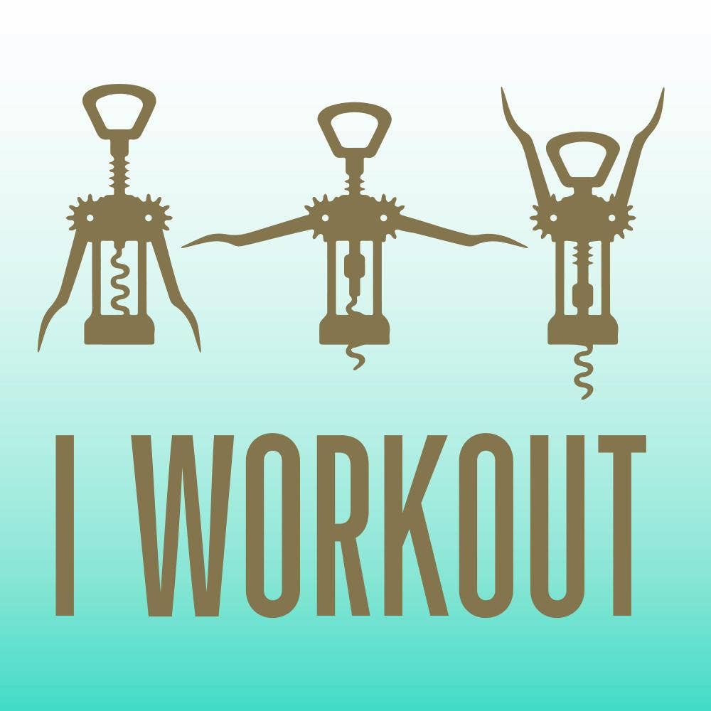 I Workout Cocktail Napkins - 20ct